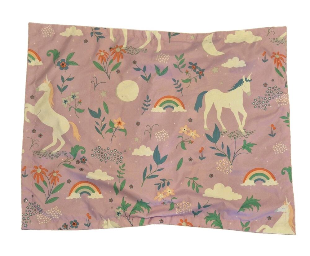 Pillowfort Lavender Unicorn Rainbow Pillow Sham 28x22"